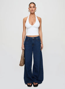 Whimsy Halter Top White
